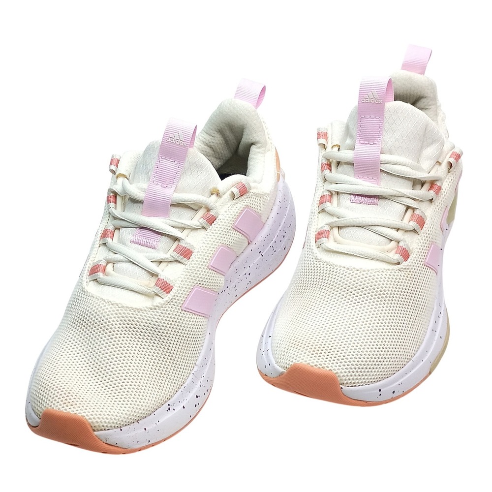 Adidas Racer TR23 Womens Running Shoes White Pink Peach IF0044 Size 6.5